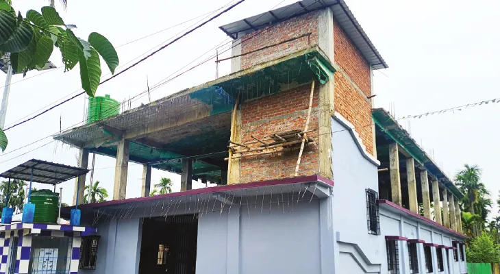 তিন বছরেও রাজবংশী কালচারাল অ্যাকাডেমি ভবনের কাজ অসমাপ্ত