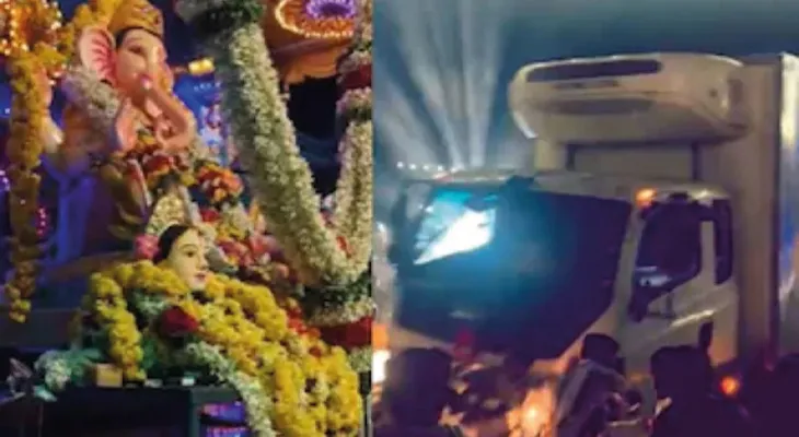 গণেশ প্রতিমার নিরঞ্জনের শোভাযাত্রায় ভয়াবহ দুর্ঘটনা, মৃত কমপক্ষে ৮, জখম ২২