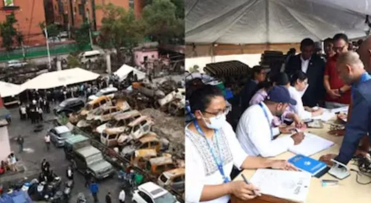 সাদা তাঁবু খাটিয়ে নেপাল সুপ্রিম কোর্টের কাজ শুরু, বিক্ষোভের আগুনে ছাই ৬২ হাজার নথি