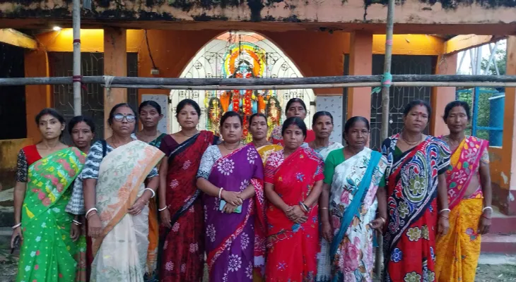 মাগুরমারির মহিলা পরিচালিত দুর্গাপুজোর এবার পঞ্চম বর্ষ, জোরকদমে চলছে প্রস্তুতি