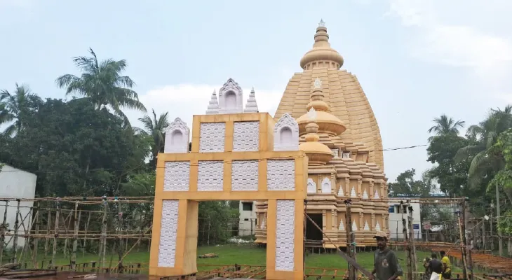 দীঘার জগন্নাথ মন্দিরের আদলে মণ্ডপ চাকদহে