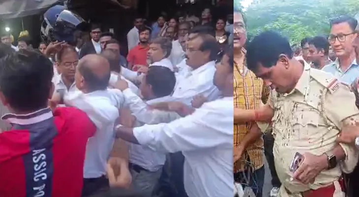 পুলিশ ও আইনজীবীদের সংঘর্ষে রক্তাক্ত বারাসত আদালত, মাথা ফাটল পুলিশের