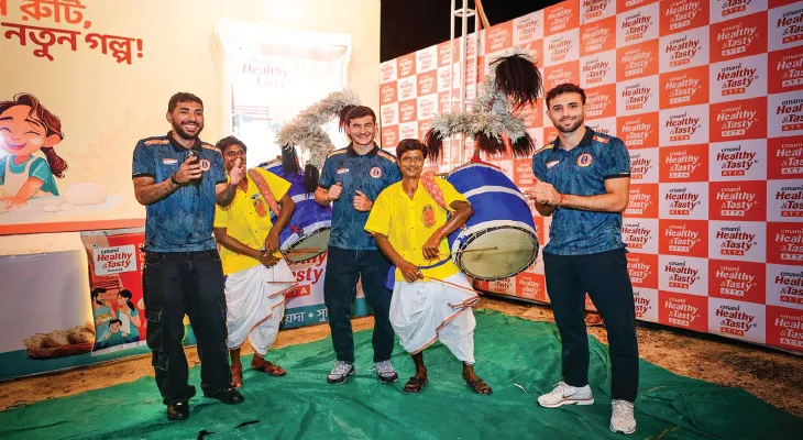 সমর্থকদের পুজোর শুভেচ্ছা জানালেন সাউল-মিগুয়েলরা, মেয়ে উমার মতো মা দুর্গাও ব্রুজোঁর হৃদয়ে