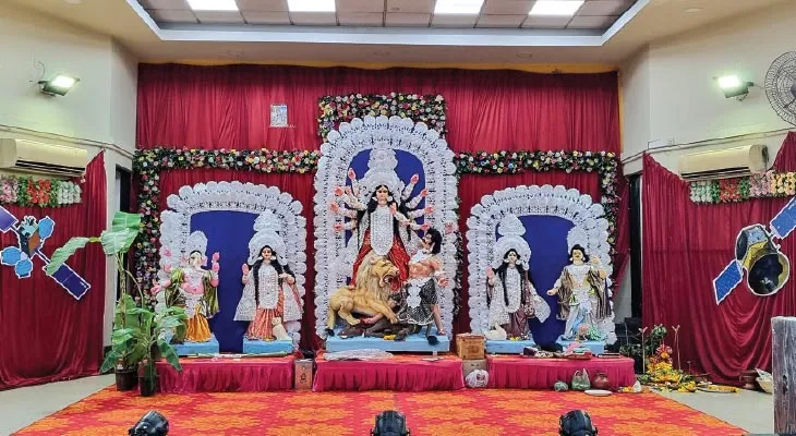 ইসরোর বাঙালি বিজ্ঞানীদের উদ্যোগে এই প্রথম দুর্গাপুজো