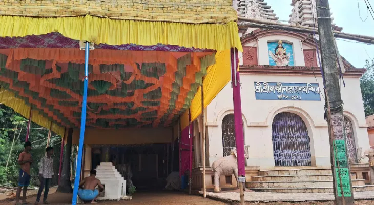 মা লক্ষ্মীর কাছে প্রার্থনাতেই ধানের ফলন বাড়ে মেদিনীপুরে পাত্রদের