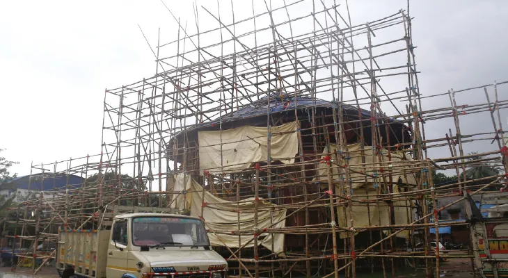 বারাসতে কালীপুজোর থিমে বাংলার গৌরবোজ্জ্বল অধ্যায়ের কিছু কাহিনি