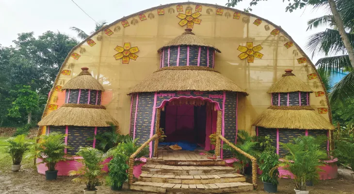 কৃষি প্রধান পুরশুড়ায় লক্ষ্মীই ঘরের মেয়ে, উৎসব ৫ দিনের, সোদপুর-খুশিগঞ্জ রোডে ভারী যান চলাচলে মানা