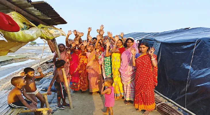 পাট্টার দাবিতে অনশনে বসার হুঁশিয়ারি ভূতনির কালুটোনটোলা এবং কেশরপুরের বাসিন্দাদের
