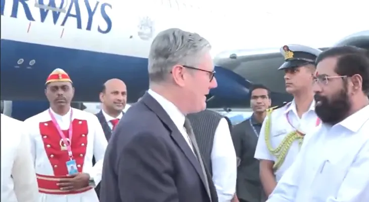 দু’দিনের জন্য ভারত সফরে ব্রিটেনের প্রধানমন্ত্রী কিয়ের স্টারমার, পৌঁছলেন মুম্বইতে