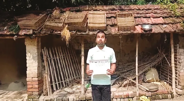 প্রতিবন্ধীদের জন্য সর্বভারতীয় আইটিআই ট্রেড টেস্টে প্রথম কান্দির দৃষ্টিহীন বাবলু