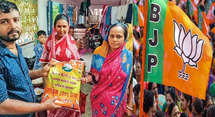 উৎসবের মরশুমে শাড়ি-পাঞ্জাবি-৩ হাজারি টোপ বিজেপির, বাংলায় ভোট ‘কিনতে’ ভরসা মোদির চাকরি জুমলাই