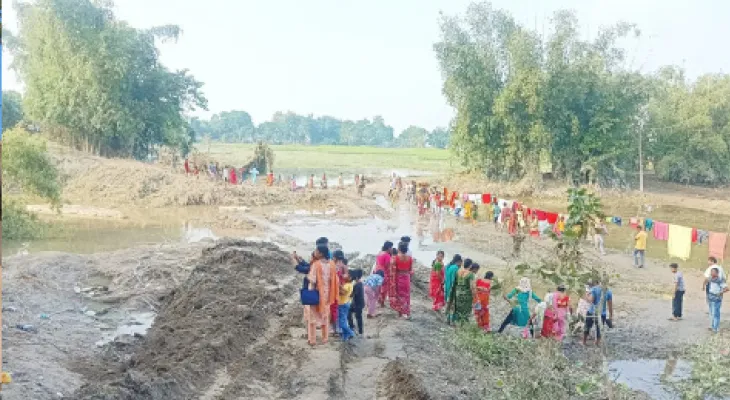 ভুটানের বোল্ডারে ভরেছে ডুয়ার্সের নদীখাত, জনপদের উপর দিয়ে বইছে যোগীখোলা, খারখোলা