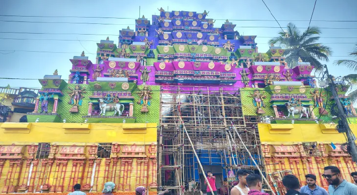 ধূপগুড়ির নেতাজিপাড়া কালচারালে এবার মীনাক্ষী মন্দির
