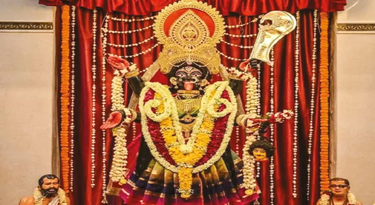 বারুইপুরে স্বপ্নাদেশে মা ভবানী হন মা শিবানী, মন্দিরবাজারে ১৪ হাত লম্বা কালীকে ঘিরে মেলা বসছে গ্রামে