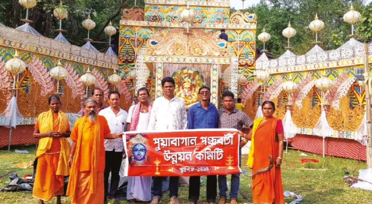 পুয়াবাগান পঞ্চবটী মহাশ্মশান, এবারের থিম ‘আলোকের ঝর্ণা ধারায় মায়ের আগমন’