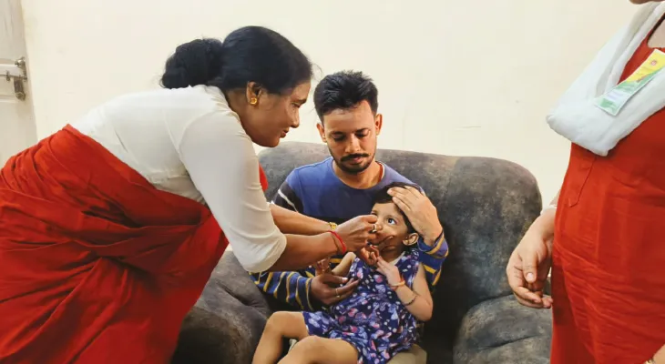 এনকেডিএ, বারাকপুর ক্যান্টনমেন্ট এলাকায় পোলিও কর্মসূচিতে নজির