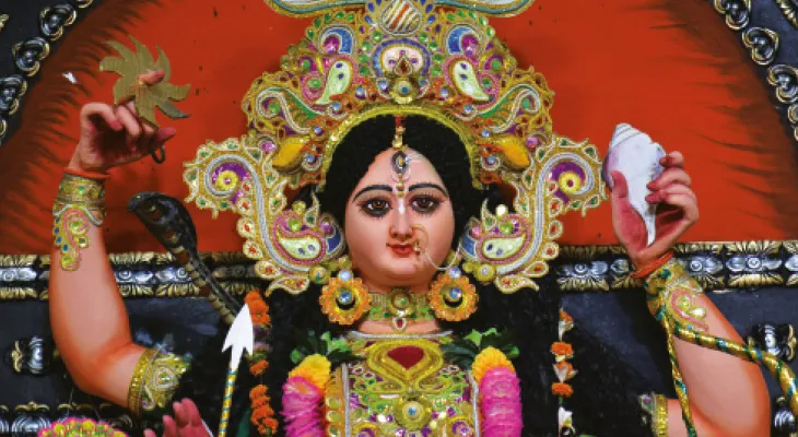 মা সারদার মাতা শ্যামাসুন্দরীদেবী প্রতিষ্ঠিত জগদ্ধাত্রী পুজোকে কেন্দ্র করে জয়রামবাটিতে ঢল নামে ভক্তের