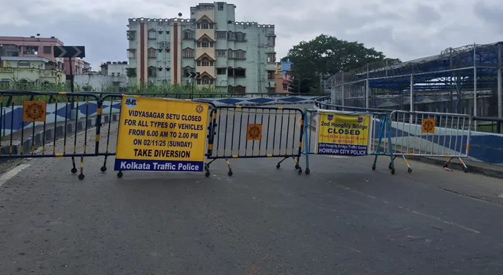 রক্ষণাবেক্ষণের কাজের জন্য আজ সকাল থেকে বন্ধ দ্বিতীয় হুগলি সেতু