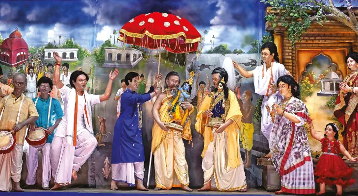 শান্তিপুরে রাধা-মদনগোপাল জিউর কুঞ্জভঙ্গ আজও পালিত হয় সমারোহে