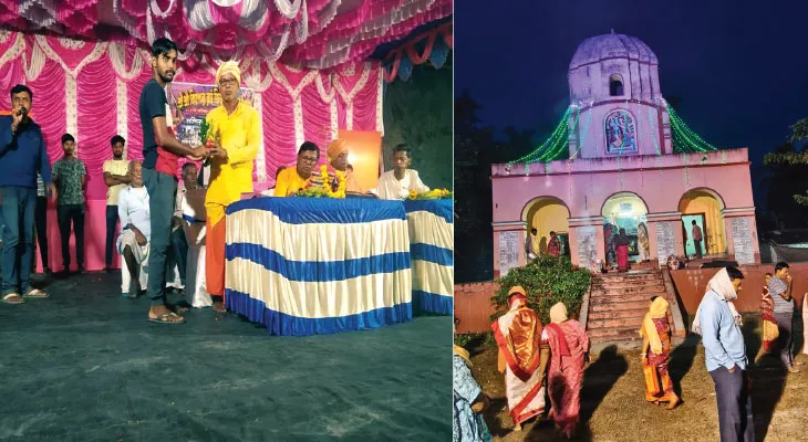 ভগবানপুরে শ্রীশ্রী কিশোর রায় জিউয়ের মন্দিরে রাস উৎসব শুরু
