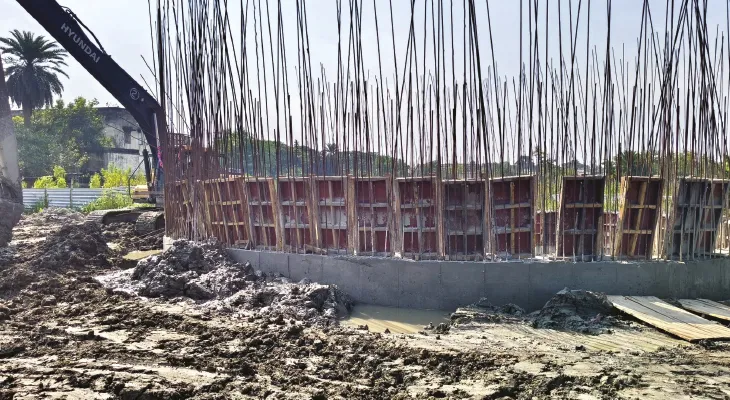 তারাতলায় টাঁকশালের জমিতে নিকাশি পাম্পিং স্টেশন তৈরিতে বাধা, কাজ বন্ধ