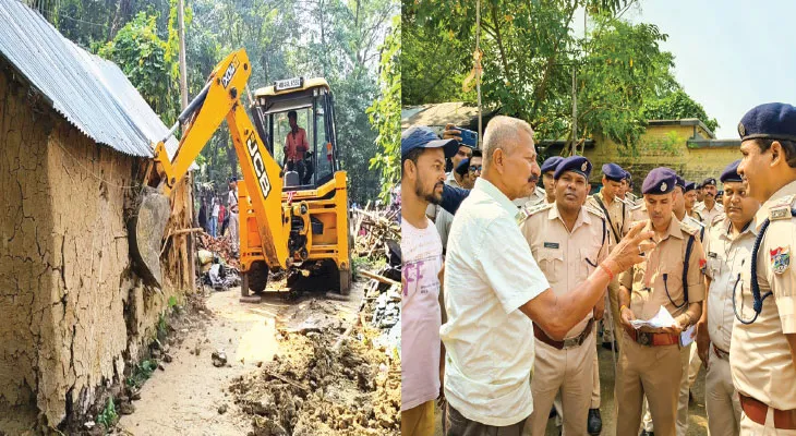 নলহাটি জংশন সংলগ্ন পাঁচশো পরিবারকে নিরাশ্রয় করল রেল