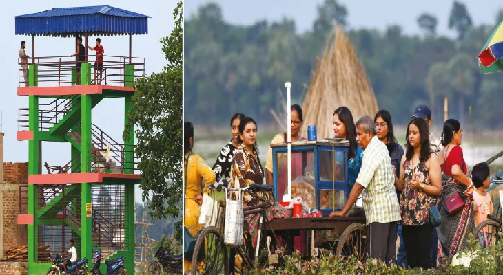 নয়া রূপে সাজছে আমডাঙার বর্তির বিল