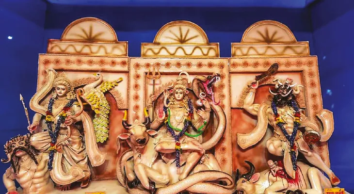 মা তারার নবান্ন উৎসব উপলক্ষ্যে অসময়ে কার্তিকের আরাধনায় মাতল তারাপীঠবাসী