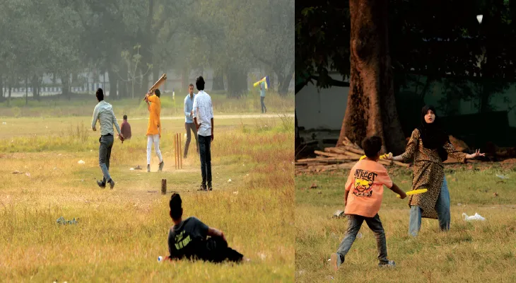 সপ্তাহান্তে শীতের আমেজ, ময়দানে ফুরফুরে মেজাজে কাটাল শহরবাসী, খাওয়া দাওয়া, ক্রিকেট-ব্যাডমিন্টন