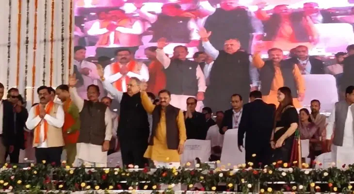 কাওয়ারধায় একটি অনুষ্ঠানে এলেন ছত্তিশগড়ের মুখ্যমন্ত্রী বিষ্ণুদেও সাঁই