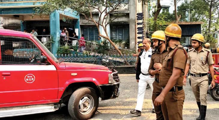 বাঘাযতীন হাসপাতালে অগ্নিকাণ্ড