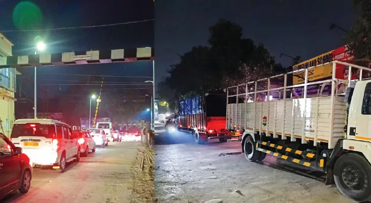 উত্তরপাড়া স্টেশন রোড যেন ‘বাইপাস’, রাত পর্যন্ত যানজটে নাকাল এলাকাবাসী