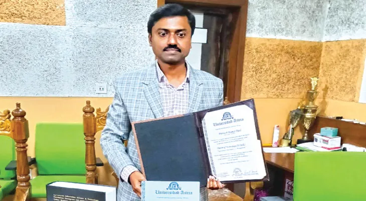 কৃষিক্ষেত্রে প্রযুক্তির ব্যবহার নিয়ে গবেষণা, মেক্সিকো থেকে ডি টেক প্রাণতোষের