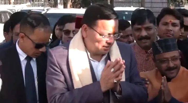 দেরাদুনে একটি অনুষ্ঠানে গেলেন উত্তরাখণ্ডের মুখ্যমন্ত্রী পুষ্কর সিং ধামি