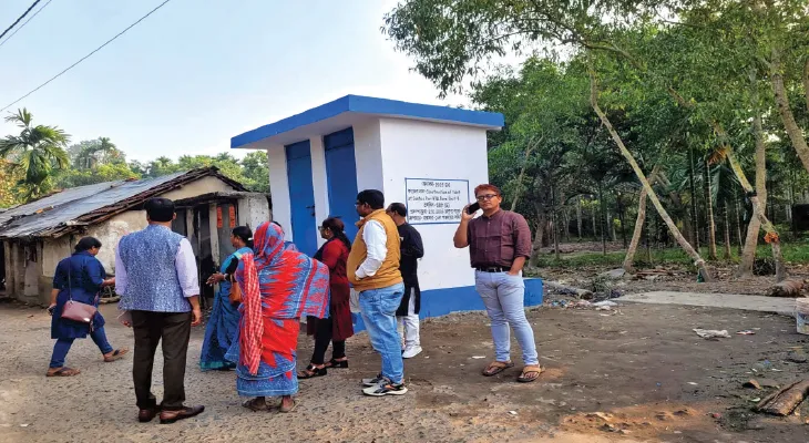 দীর্ঘদিন অবহেলার পর কাশিমপুর গ্রামে অবশেষে শুরু উন্নয়নের কাজ