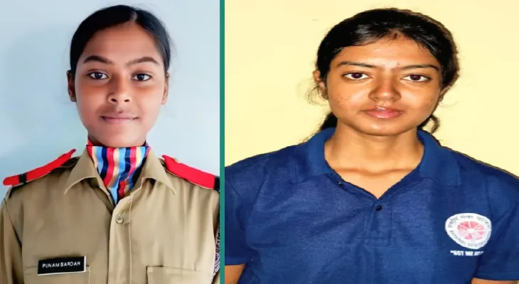 দিল্লির কর্তব্যপথে সাধারণতন্ত্র দিবসের কুচকাওয়াজে মালদহের দুই তরুণী