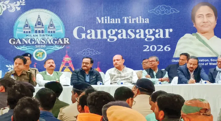 গঙ্গাসাগর মেলা: ভিড় সামলাতে  ড্রপ গেটে বসবে ট্রাফিক লাইট