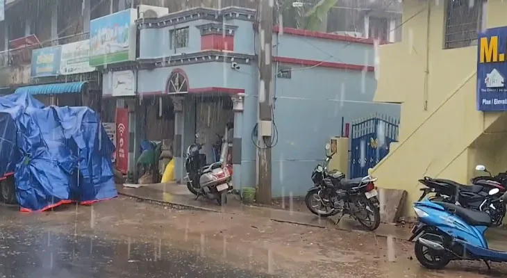 তামিলনাড়ুর তিরুভারুরে ব্যাপক বৃষ্টি
