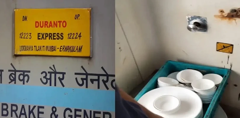 দুরন্ত এক্সপ্রেসে শৌচালয়ের জলে ধোওয়া হচ্ছে বাসন