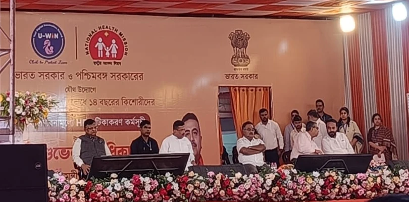 রাজ্যজুড়ে বিনামূল্যে এইচপিভি টিকাকরণ কর্মসূচির উদ্বোধনে মুখ্যমন্ত্রী শুভেন্দু অধিকারী