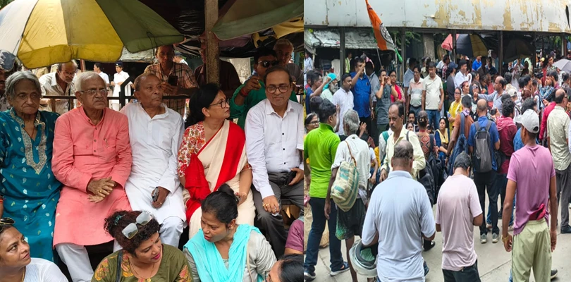 আজ মমতার ধরনা নিয়ে টানাপোড়েন জারি, ধর্মতলায় বাড়ছে ভিড়