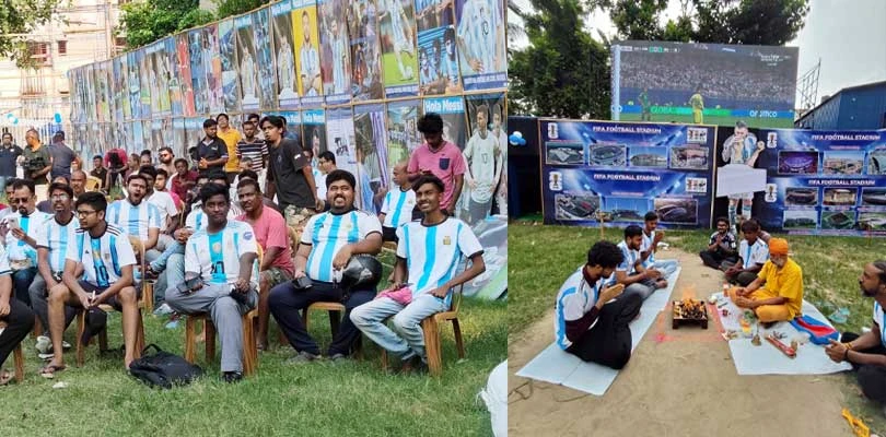 মেসি জ্বর শুরু কলকাতায়