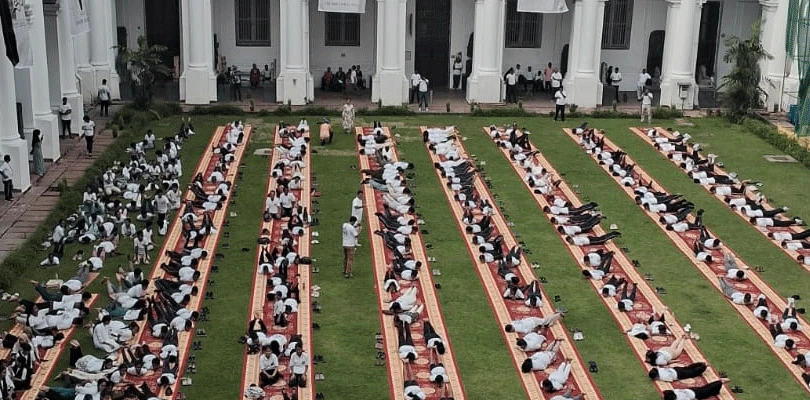 ইন্ডিয়ান মিউজিয়ামে পালন করা হল আন্তর্জাতিক যোগ দিবস