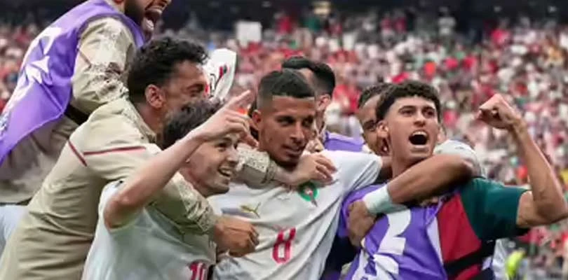 কানাড৩কে হারিয়ে শেষ আটে  মরক্কো