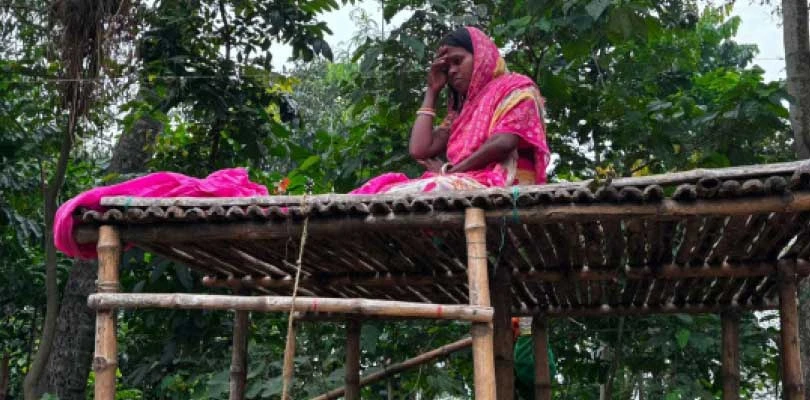 অজয় ফুঁসলেই বানভাসী, সংসার ওঠে মাচায়, ঘরে ঢোকে বিষধর