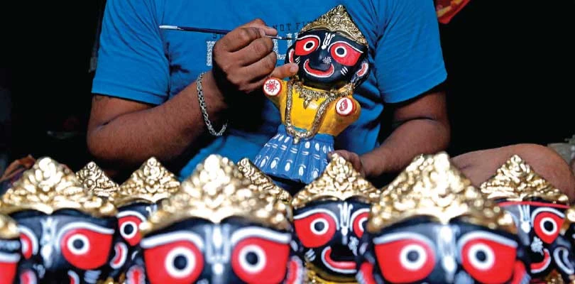 একই সঙ্গে জগন্নাথ, বলরাম, সুভদ্রা ও রাধাকৃষ্ণের বিগ্রহ শক্তিনগরের রথযাত্রার অন্যতম প্রধান বৈশিষ্ট্য
