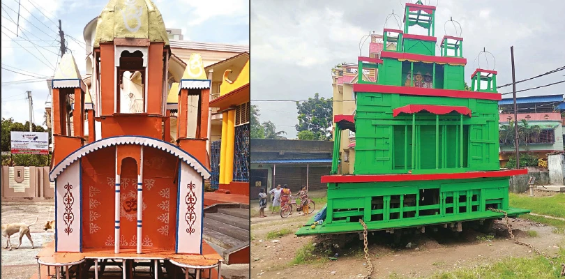 নৈহাটিতে দু’বার টানা হয় সাহিত্যসম্রাটের বাড়ির রথ