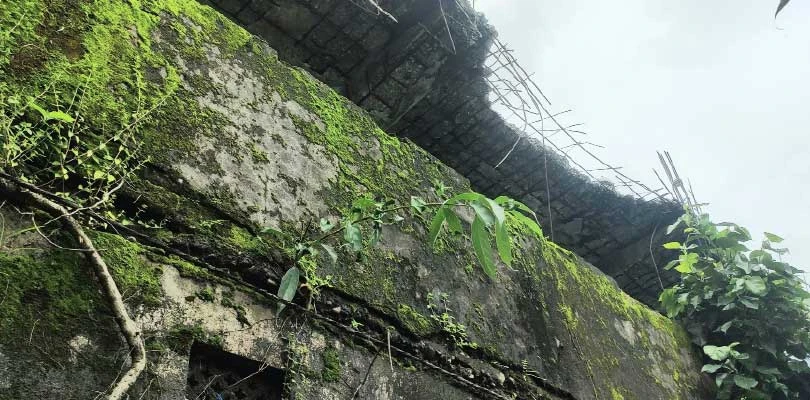 কোচবিহার ভবানীগঞ্জ বাজারের ছাদ ও করিডর থেকে ভেঙে পড়ছে চাঙড়