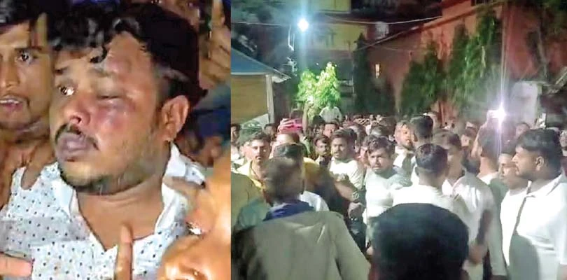 প্রাক্তন তৃণমূল কাউন্সিলারকে থানার ভিতরে মারধর পদ্ম-কর্মীদের, দর্শক বিজেপি বিধায়ক