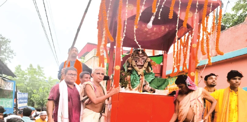 গোপীবল্লভপুরের গুপ্ত বৃন্দাবনে উলটো রথের প্রস্তুতি